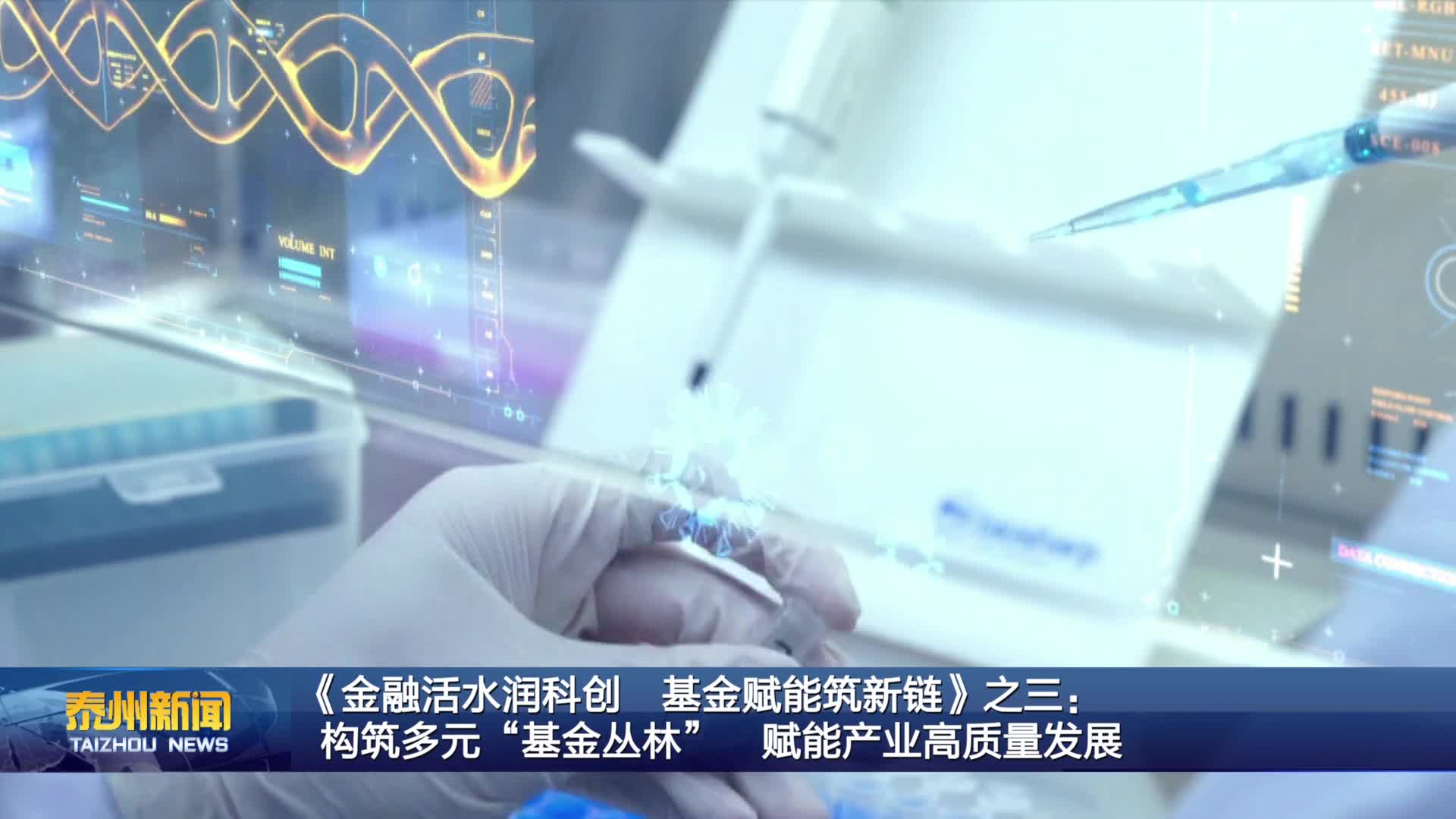 《金融活水润科创 基金赋能筑新链》之三：  构筑多元“基金丛林” 赋能产业高质量发展